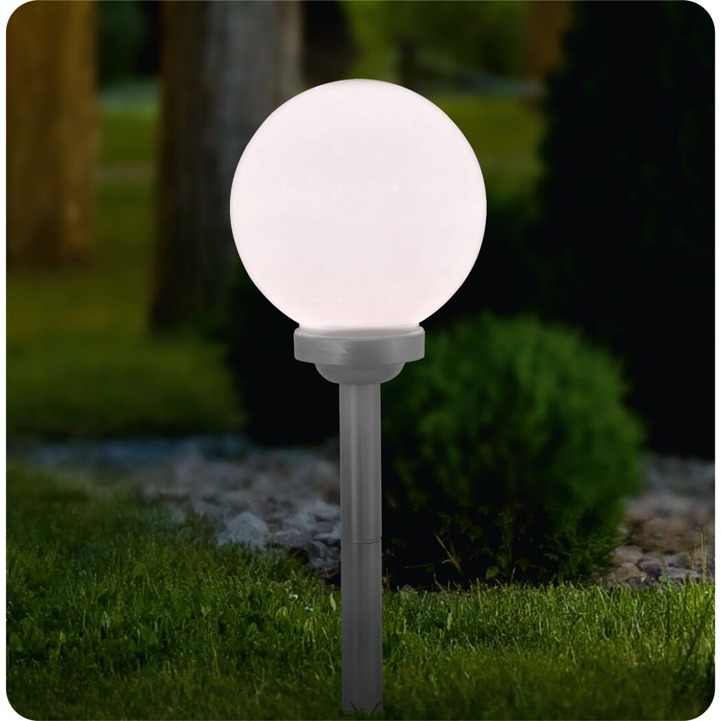 Solar-Spießlampe neutralweiß IP 44 Ø 20 x 61 cm