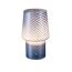 Akku-LED-Tischleuchte 'Luca' blau mit USB-Ladekabel  Ø 12,6 x 21,5 cm