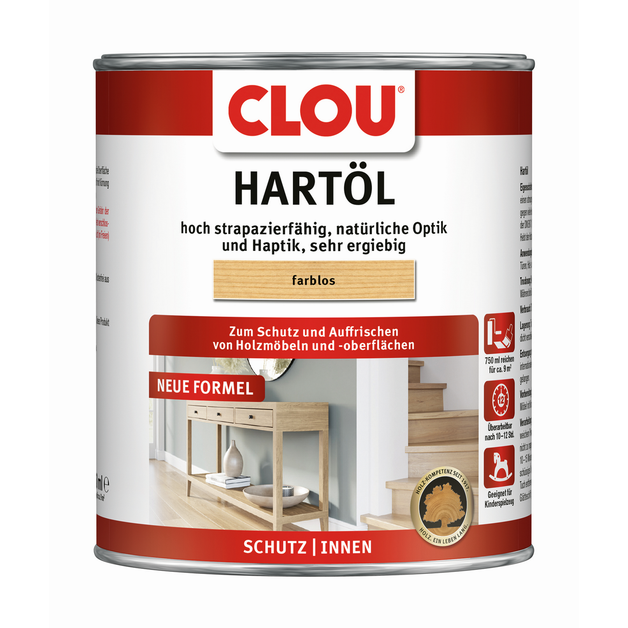 Hartöl farblos 750 ml