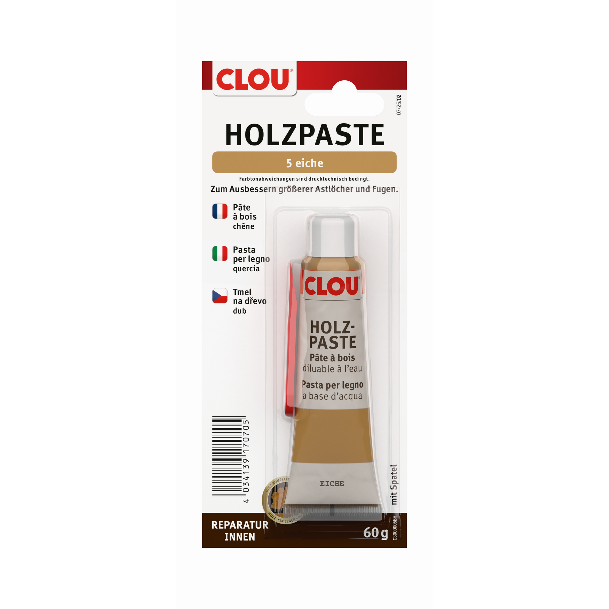 Holzpaste eichefarben 60 g