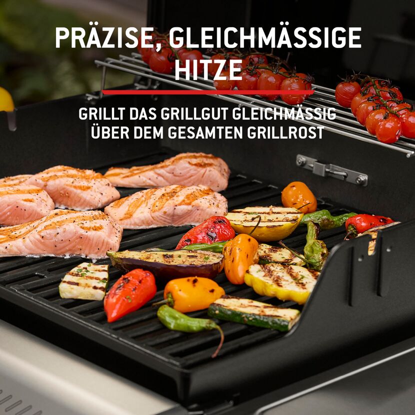Gasgrill 'Spirit EX-435' schwarz mit Seitenkocher