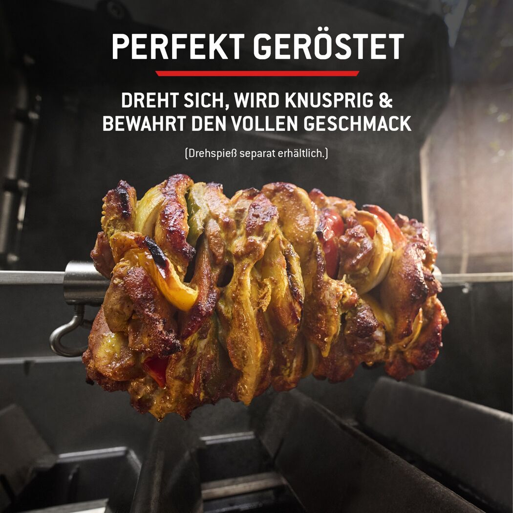 Gasgrill 'Spirit EX-435' schwarz mit Seitenkocher