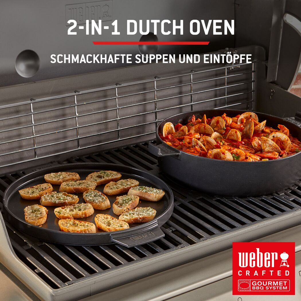 Gasgrill 'Spirit EX-435' schwarz mit Seitenkocher
