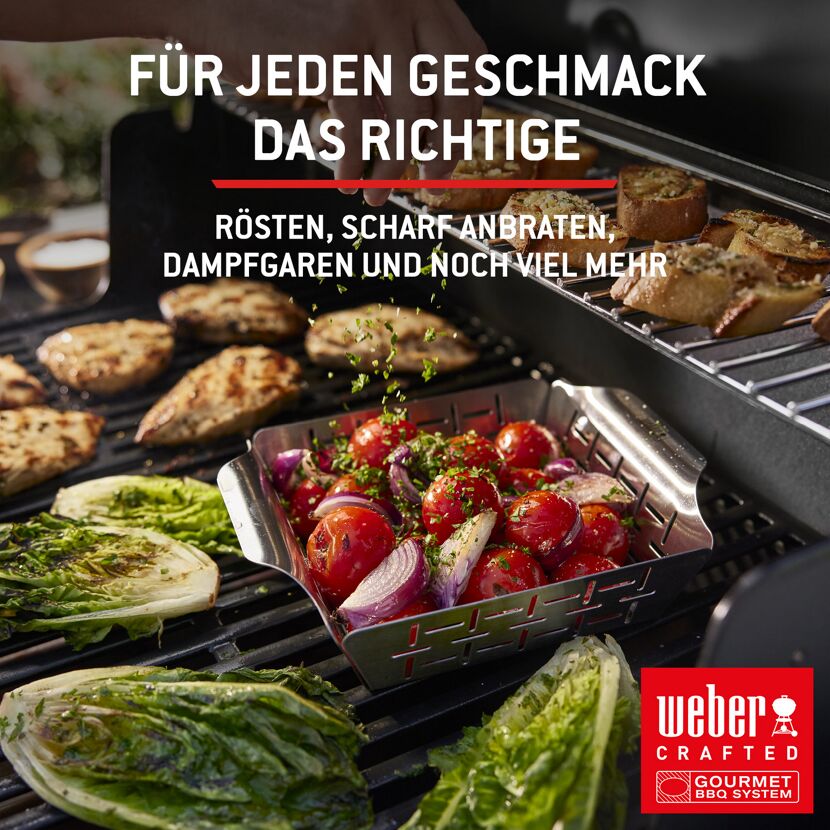 Gasgrill 'Spirit EX-435' schwarz mit Seitenkocher