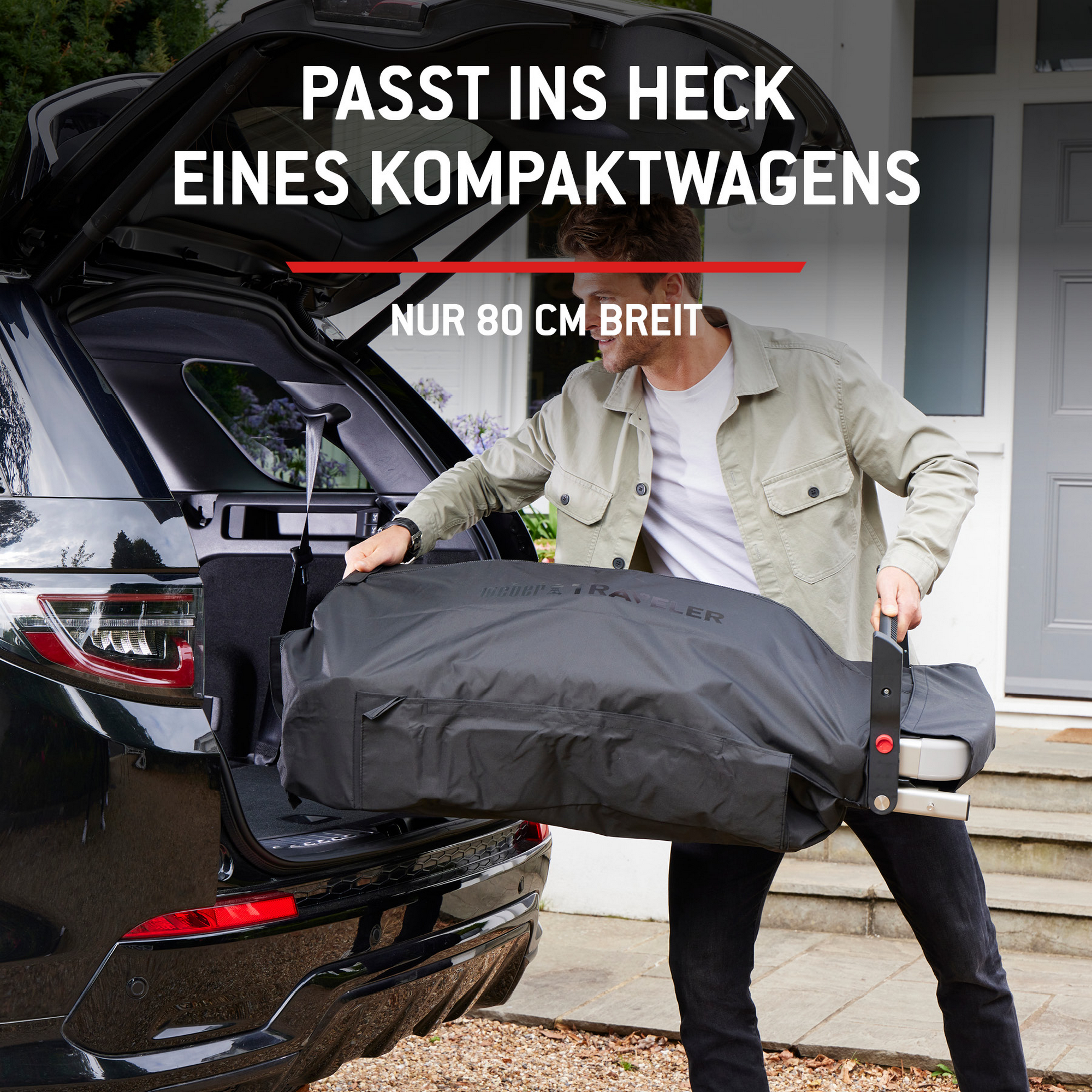 Gasgrill 'Traveler' schwarz 94 x 111 x 58,5 cm