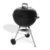 Holzkohlegrill 'Bar-B Kettle' schwarz 58 x 64 x 100 cm