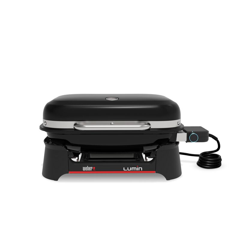 Elektrogrill 'Lumin' schwarz 66 x 48,5 x 30,5 cm
