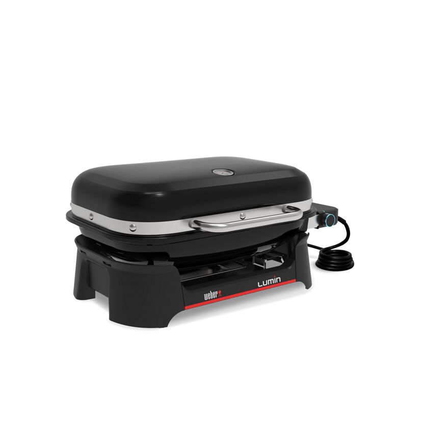 Elektrogrill 'Lumin' schwarz 66 x 48,5 x 30,5 cm