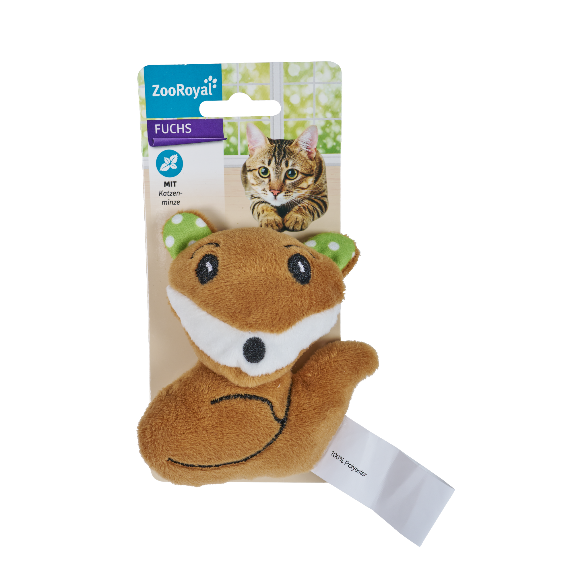 Katzenspielzeug Fuchs mit Katzenminze