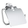Toilettenpapierhalter 'Start' chromfarben mit Deckel