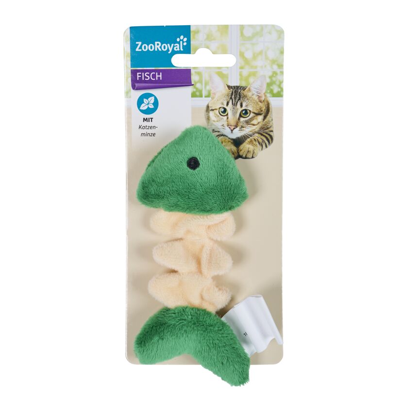Katzenspielzeug Fischgräte mit Katzenminze