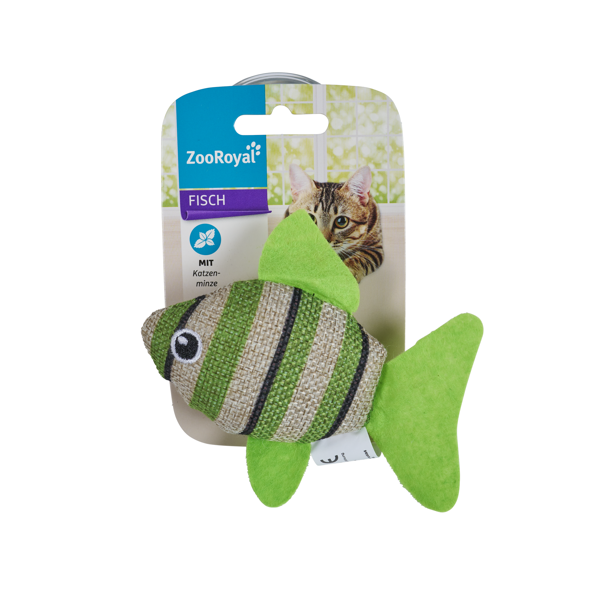 Katzenspielzeug Fisch mit Katzenminze