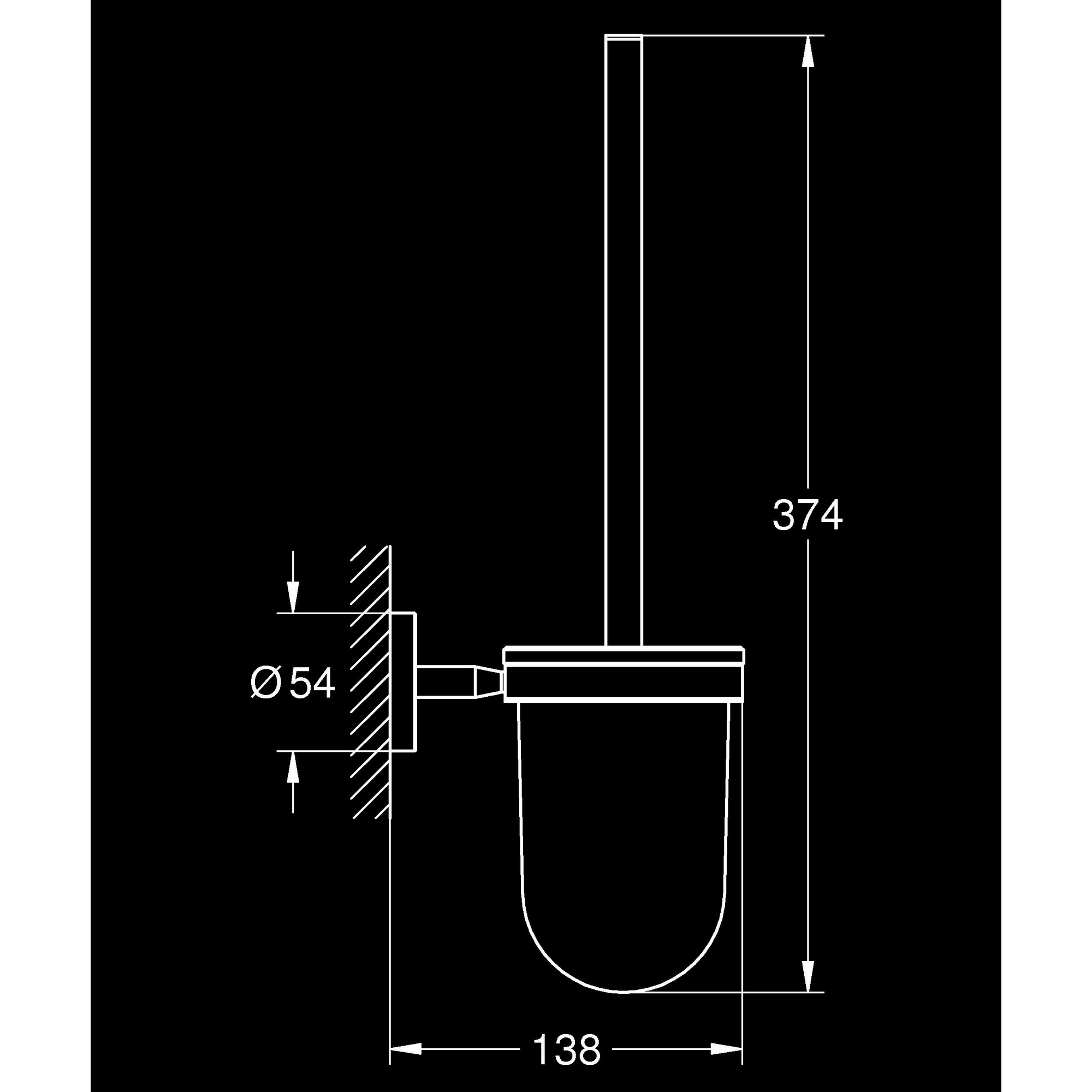 WC-Bürstengarnitur Start Cosmopolitan' chromfarben