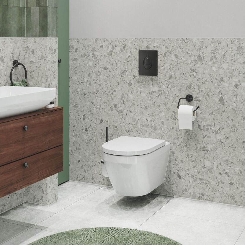 Toilettenpapierhalter 'Start' mattschwarz