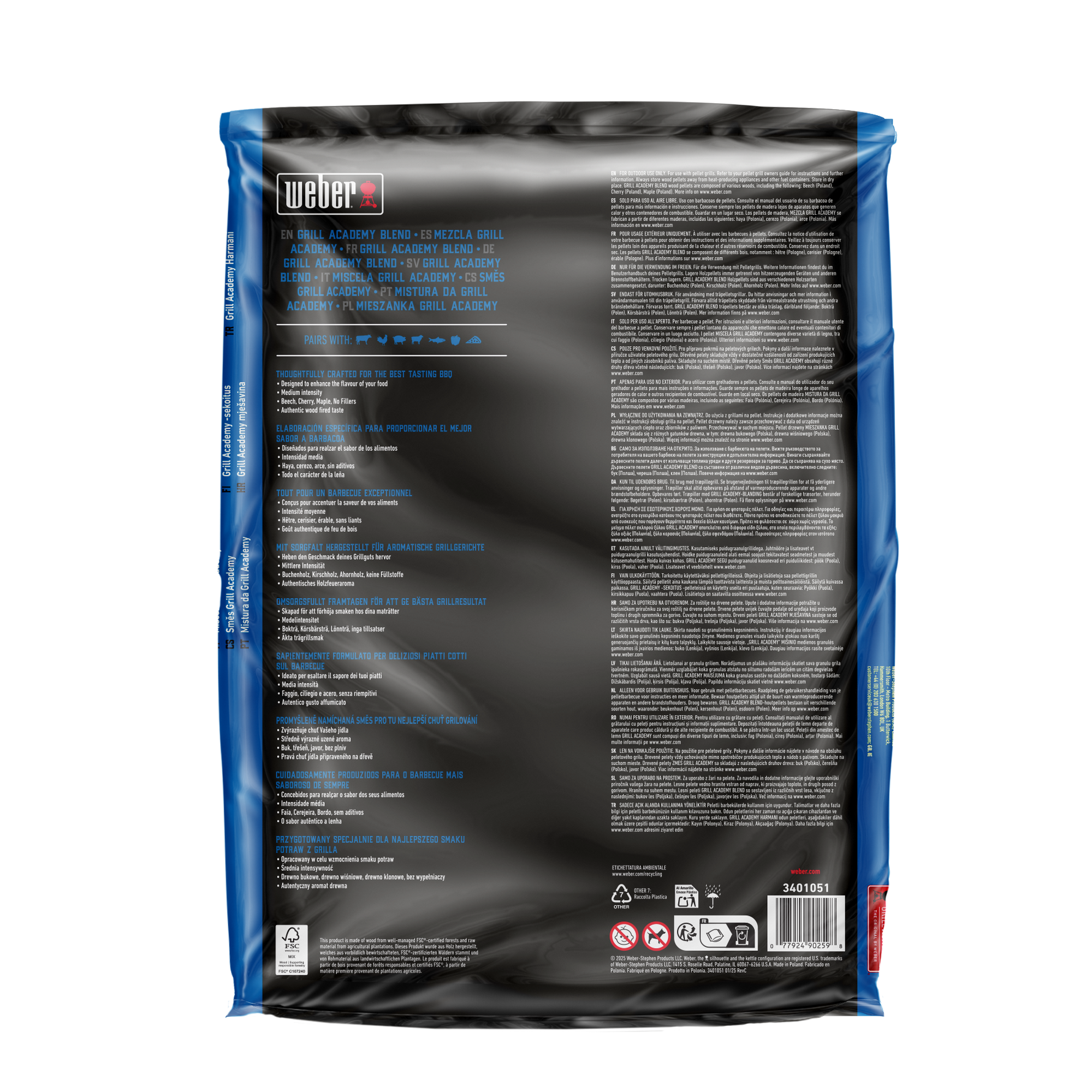 Holzpellets 'Grill Academy Blend' 8 kg