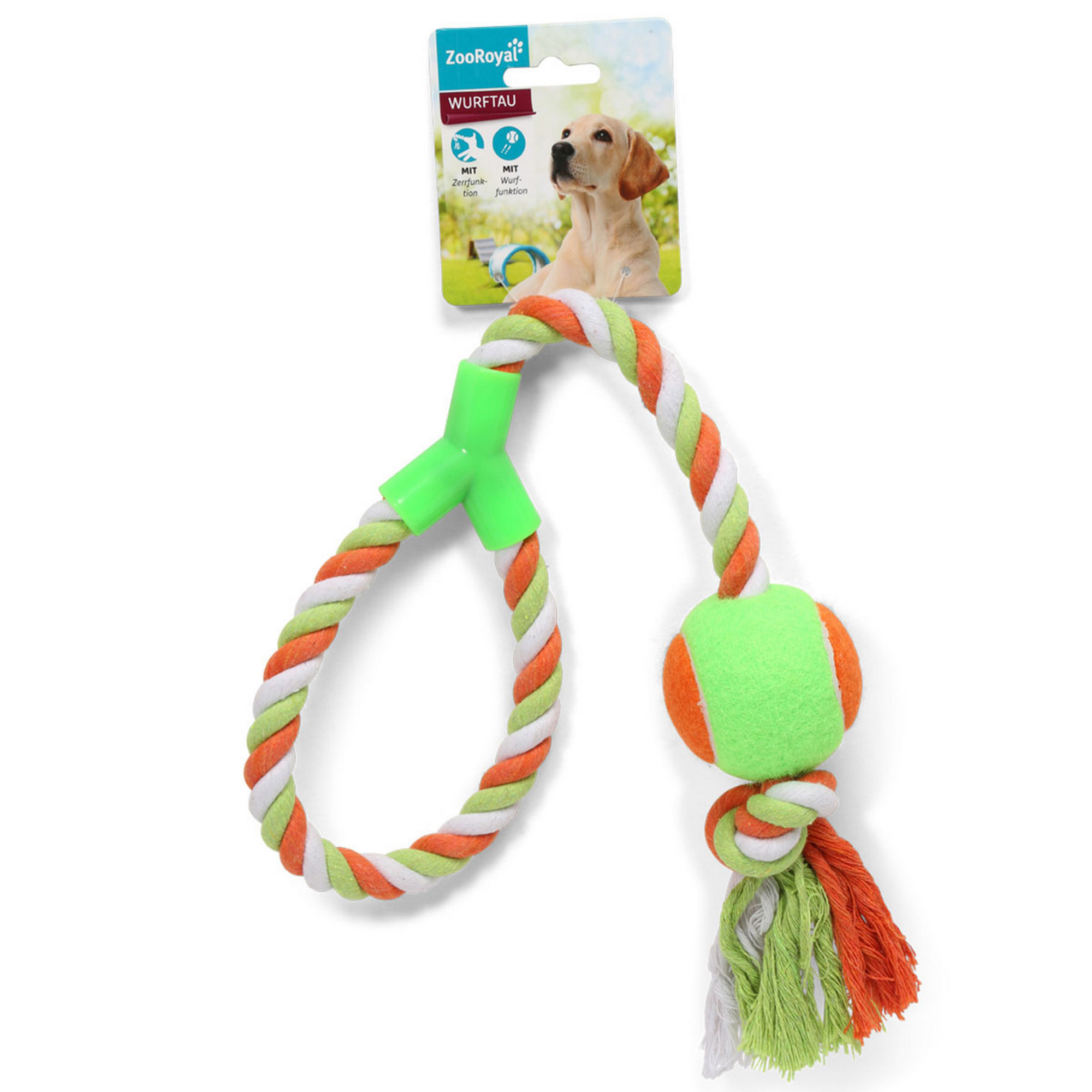 Hundespielzeug Wurftau mit Ball
