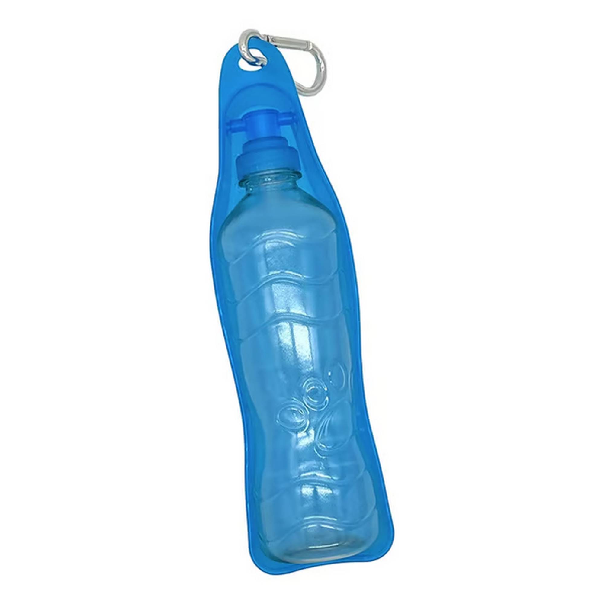 Trinkflasche mit Napf blau 450 ml