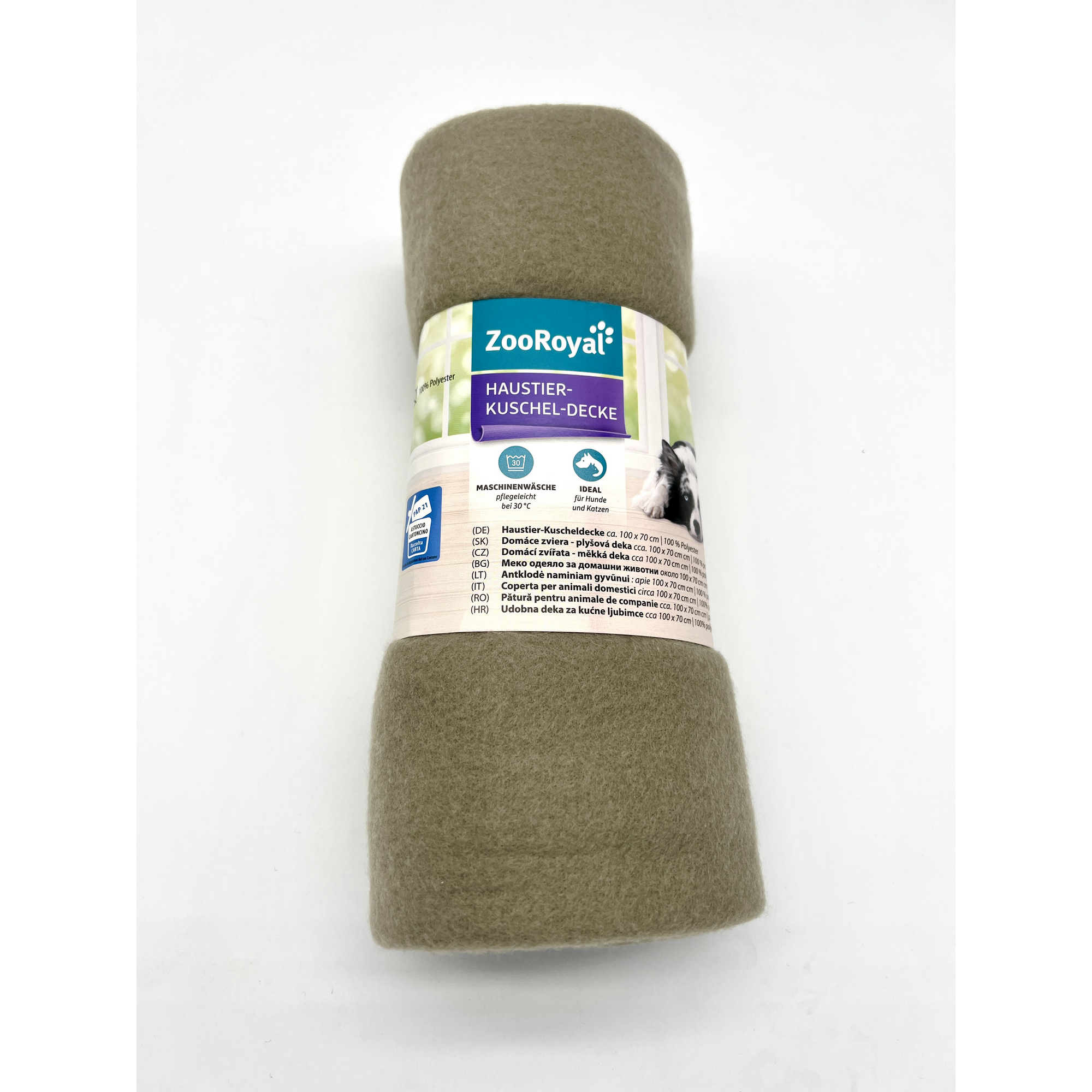 Kuscheldecke Tatze 100 x 70 cm Taupe