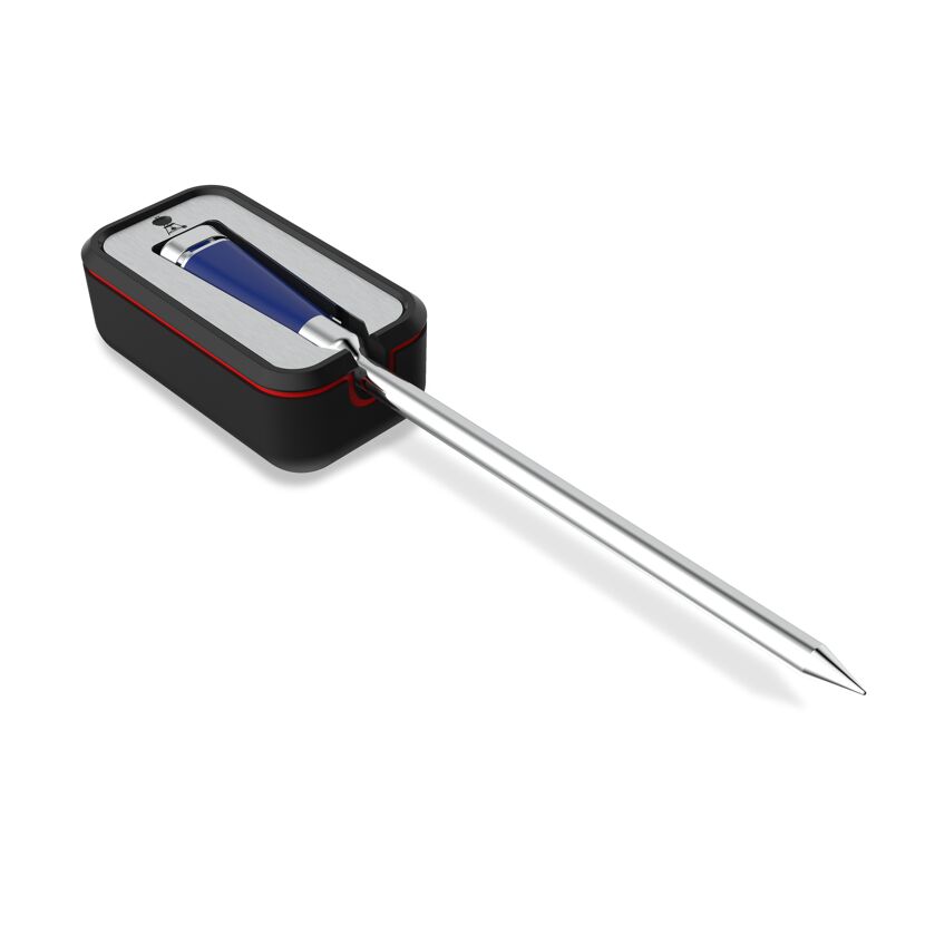 Smartes Grillthermometer blau