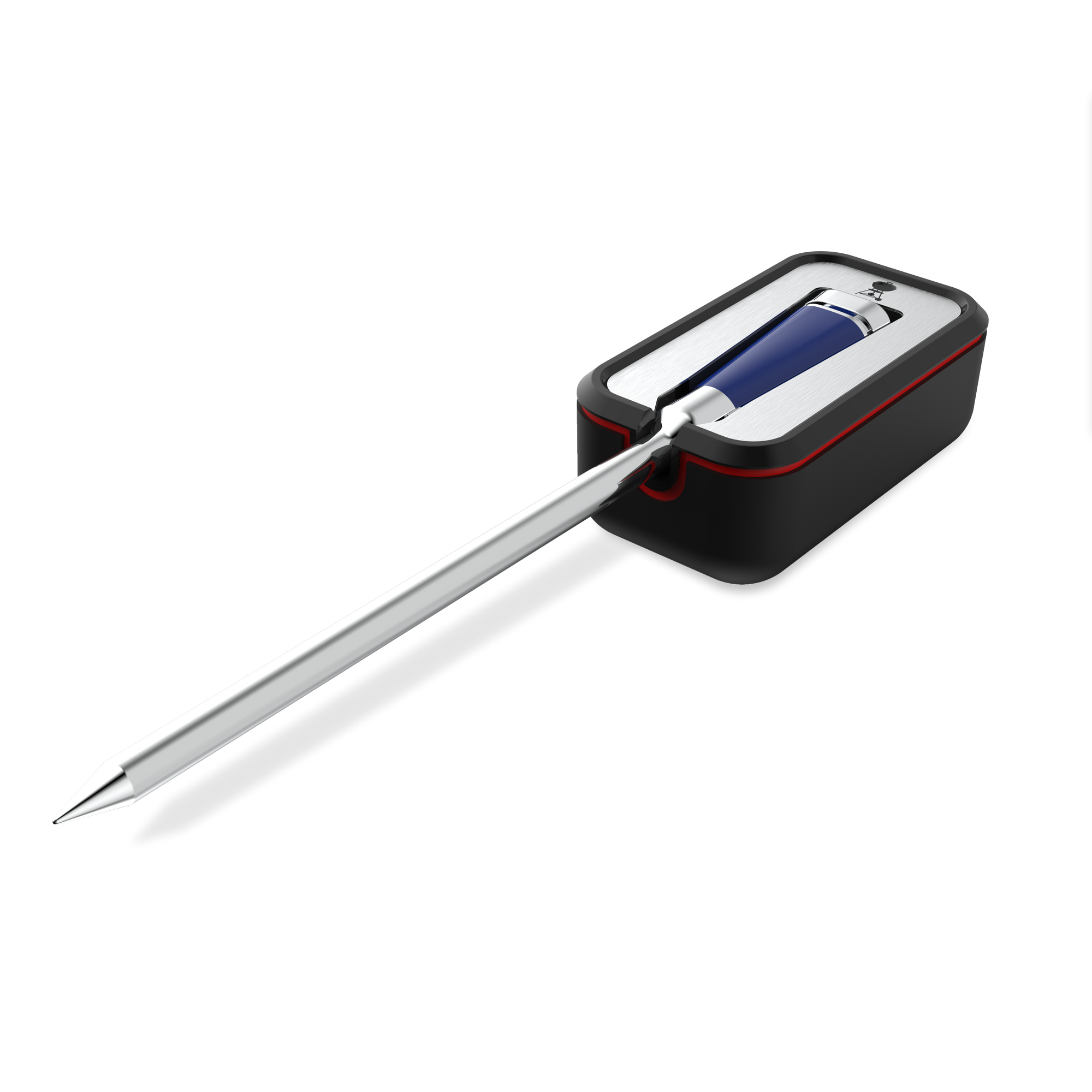 Smartes Grillthermometer blau