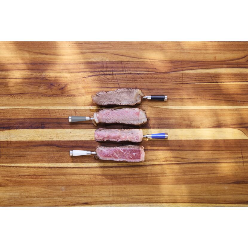 Smartes Grillthermometer blau