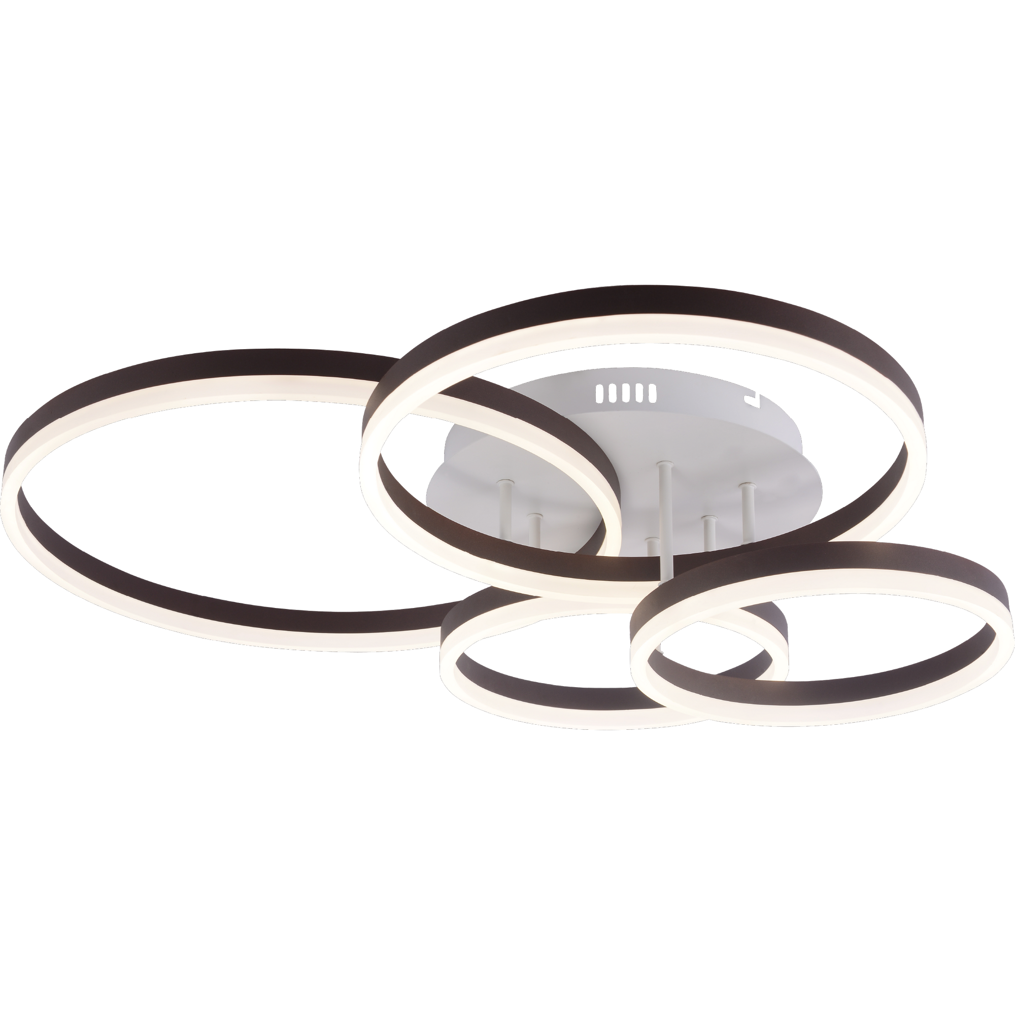 LED-Deckenleuchte 'Isa' schwarz/weiß 80 x 70 cm