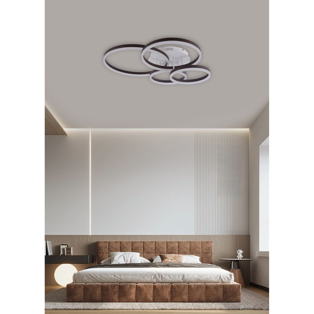 LED-Deckenleuchte 'Isa' 60 W 6600 lm neutralweiß 80 x 18,5 x 70 cm