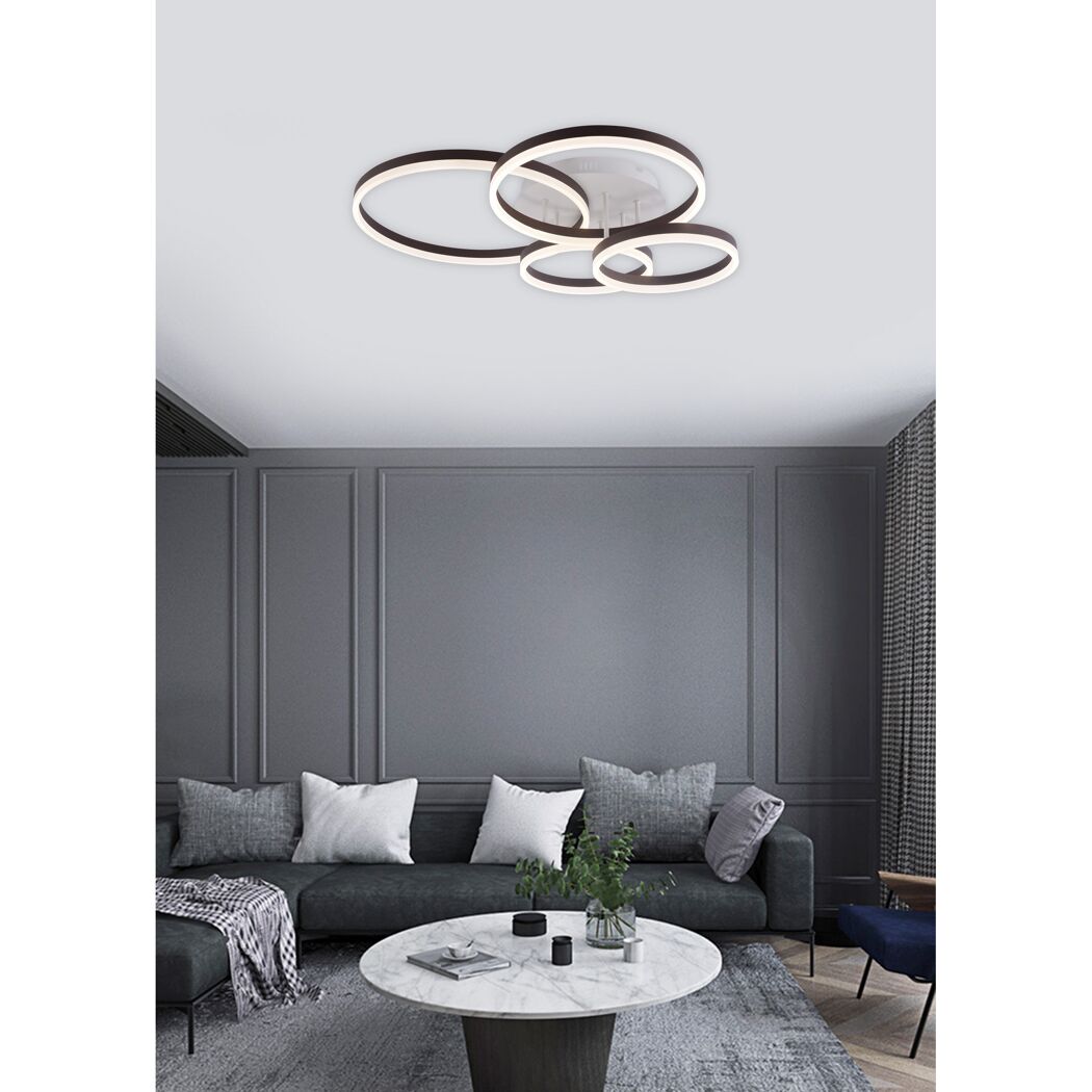 LED-Deckenleuchte 'Isa' 60 W 6600 lm neutralweiß 80 x 18,5 x 70 cm