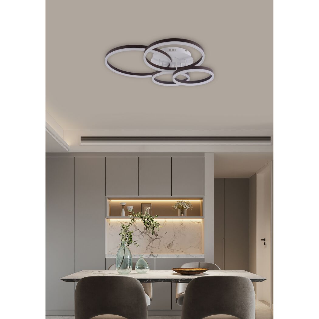 LED-Deckenleuchte 'Isa' 60 W 6600 lm neutralweiß 80 x 18,5 x 70 cm