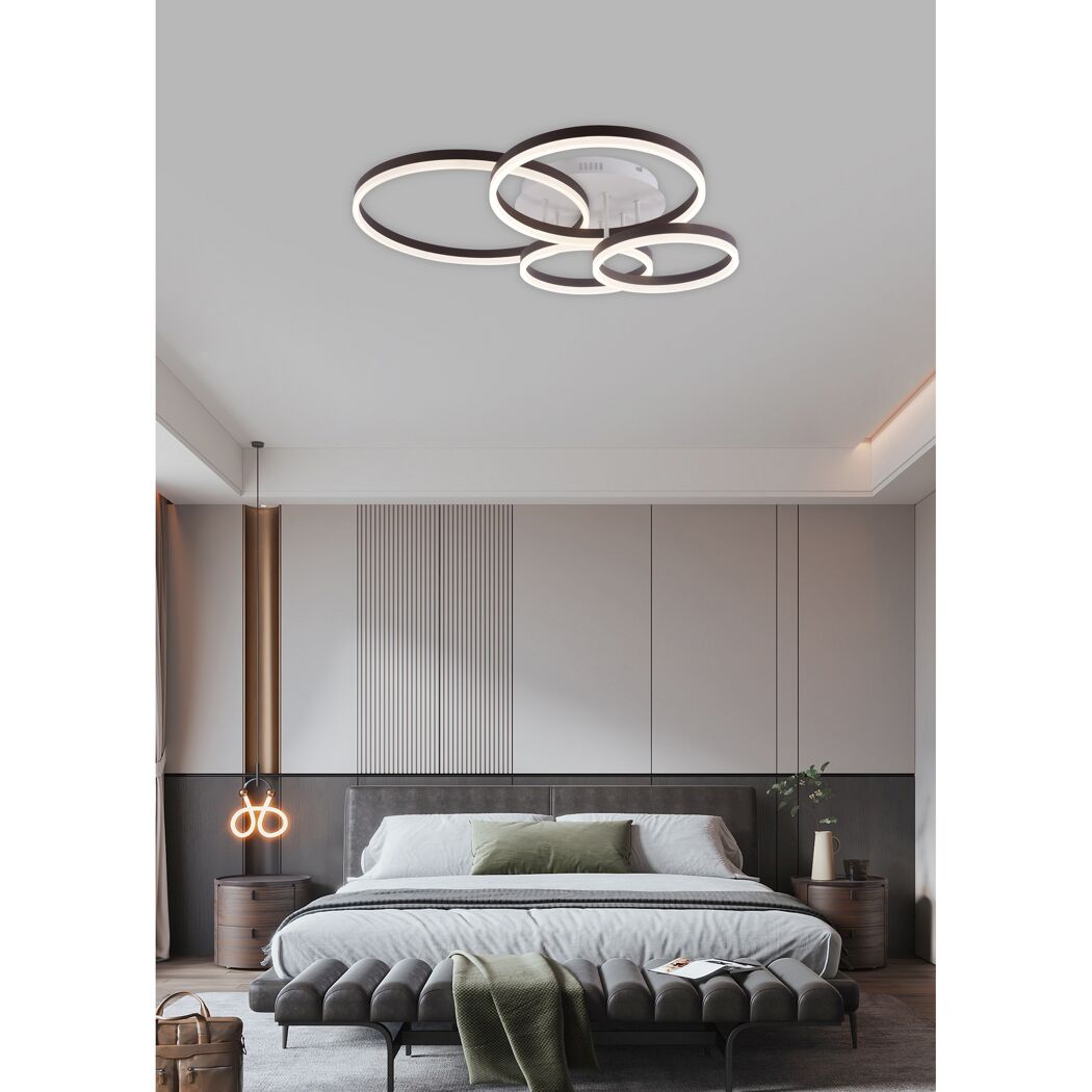 LED-Deckenleuchte 'Isa' 60 W 6600 lm neutralweiß 80 x 18,5 x 70 cm