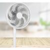 Standventilator weiß Ø 35 x 66 cm