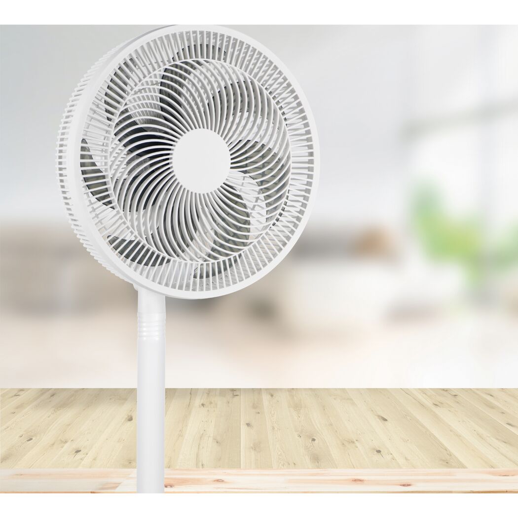 Standventilator weiß Ø 35 x 66 cm