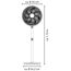 Standventilator weiß Ø 35 x 66 cm