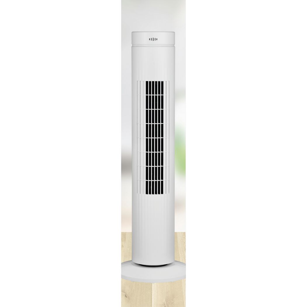 Turmventilator weiß Ø 24 x 76,4 cm