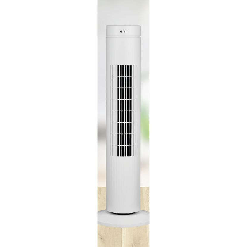 Turmventilator weiß Ø 24 x 76,4 cm
