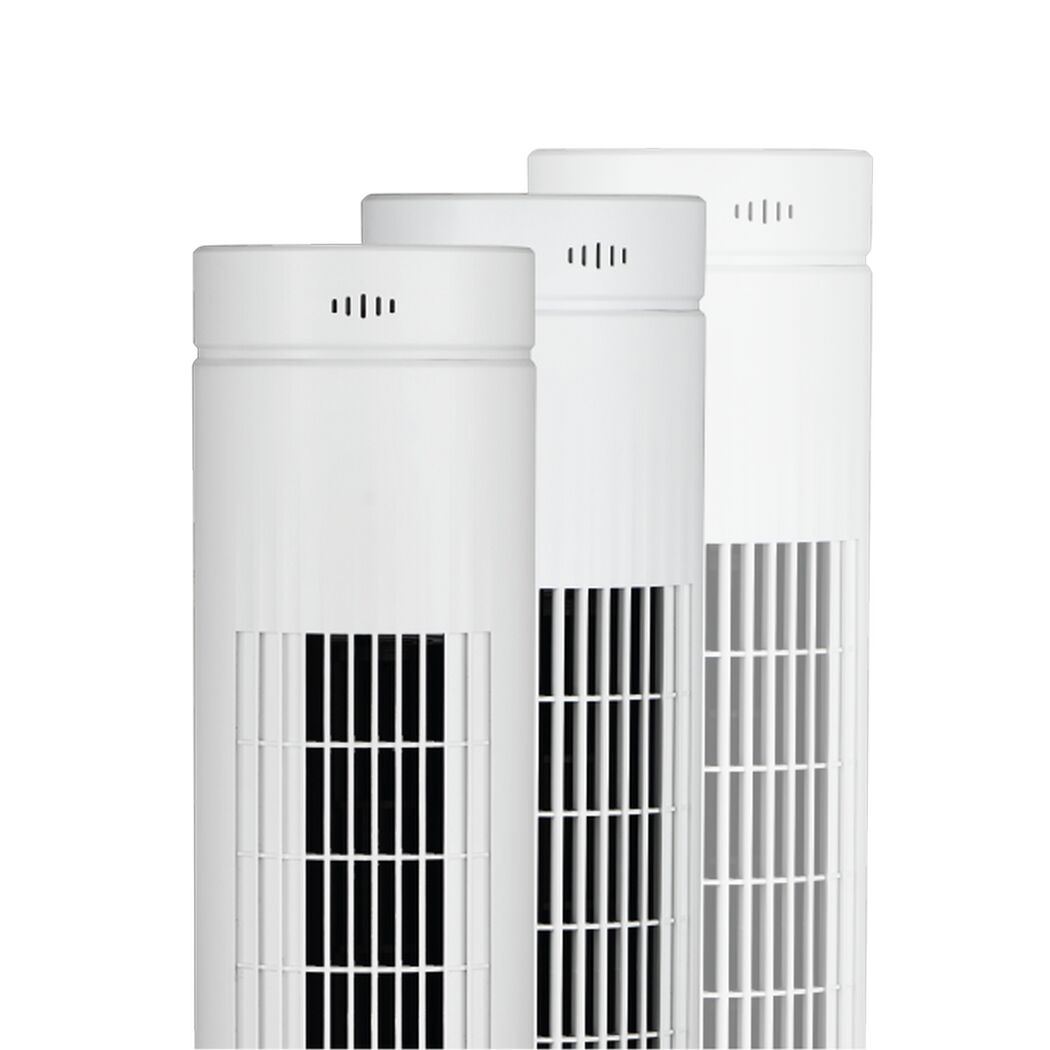 Turmventilator weiß Ø 24 x 76,4 cm