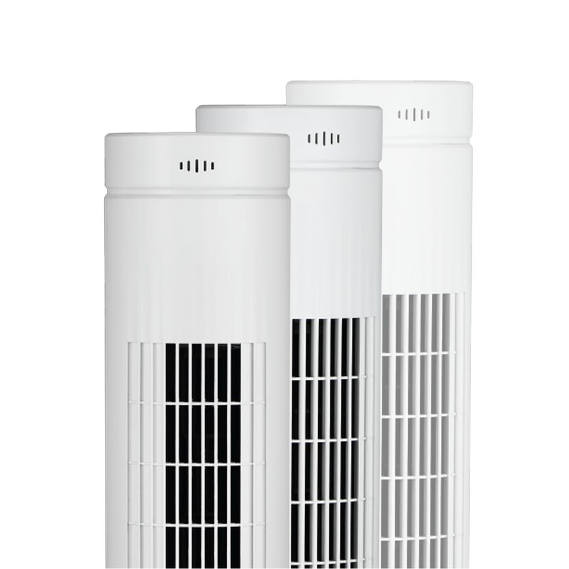 Turmventilator weiß Ø 24 x 76,4 cm