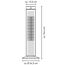 Turmventilator weiß Ø 24 x 76,4 cm