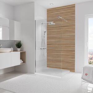 Duschrückwand 'DecoDesign' Lärche 125 x 255 cm