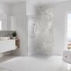 Duschrückwand 'DecoDesign' beige/grau 100 x 255 cm