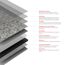 Duschrückwand 'DecoDesign' grau 150 x 255 cm