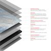 Duschrückwand 'DecoDesign' marmor-himmelblau 150 x 255 cm