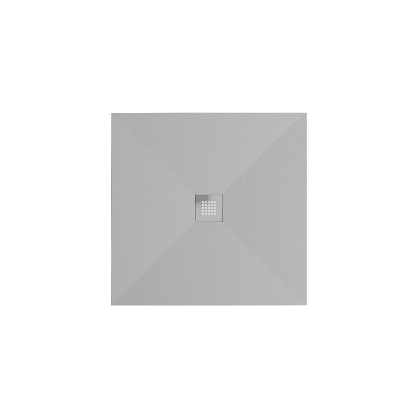 Duschwanne 'Centrostone' lichtgrau 90 x 90 cm