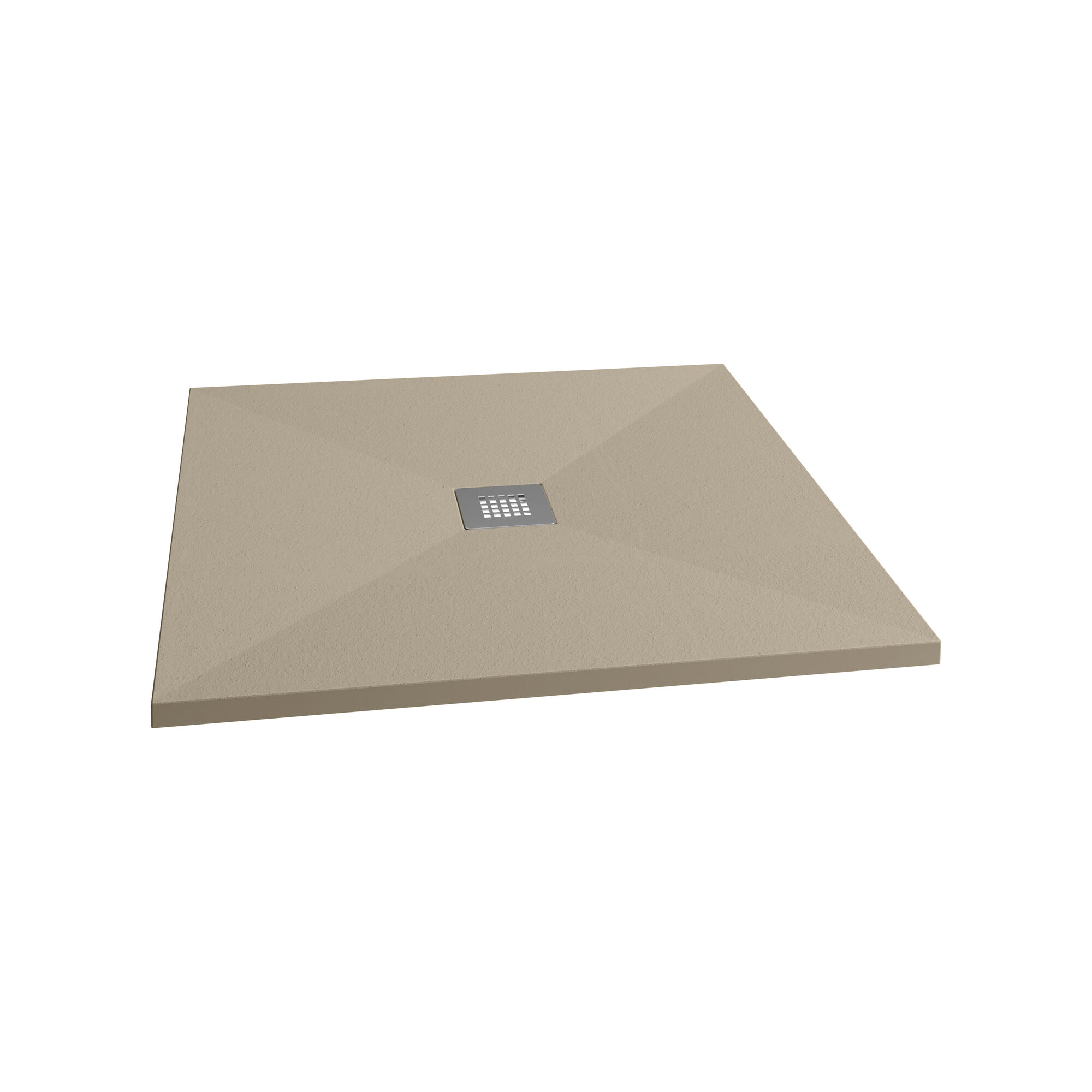 Duschwanne 'Centrostone' sandfarben 90 x 90 cm