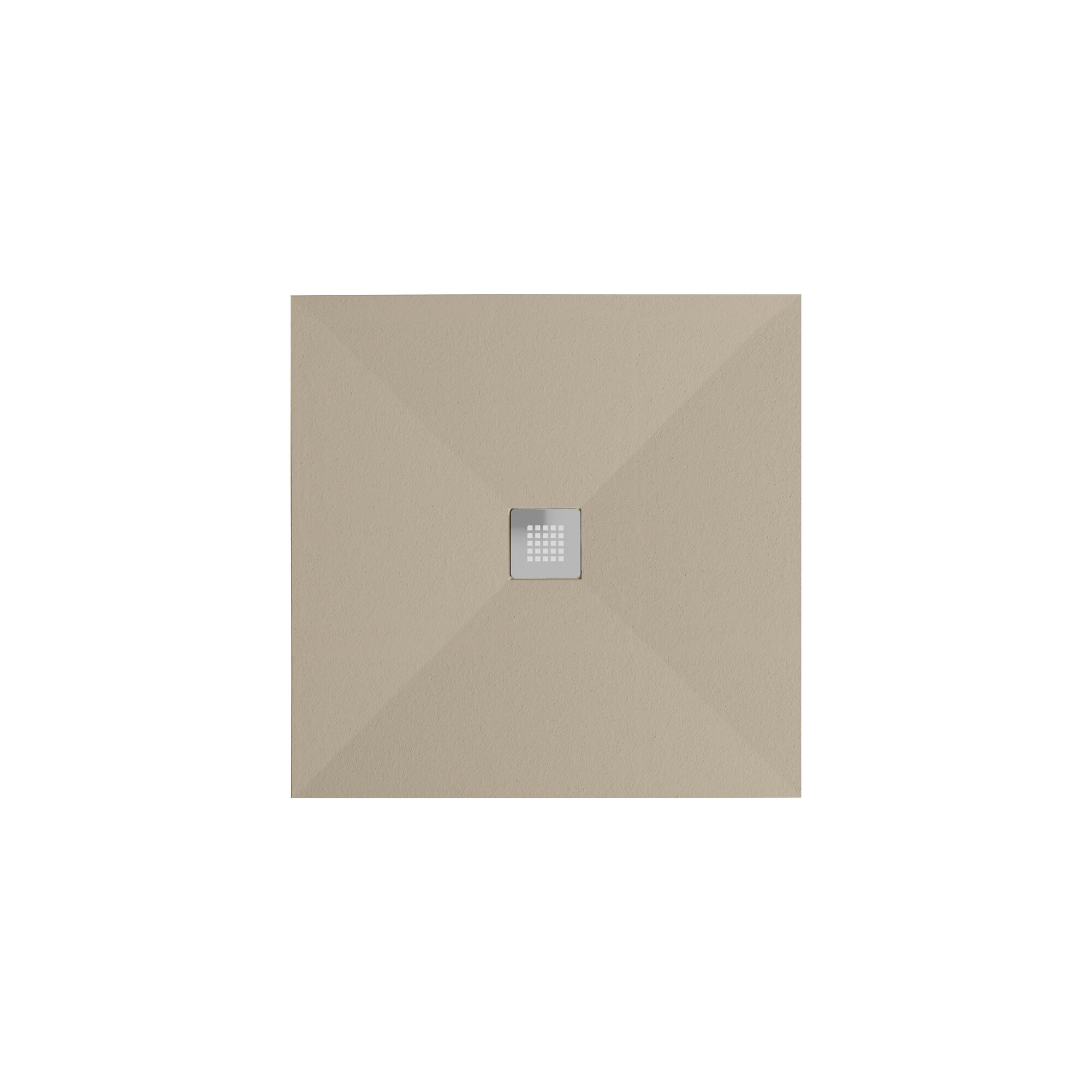 Duschwanne 'Centrostone' sandfarben 90 x 90 cm