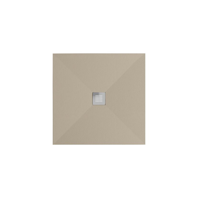 Duschwanne 'Centrostone' sandfarben 90 x 90 cm