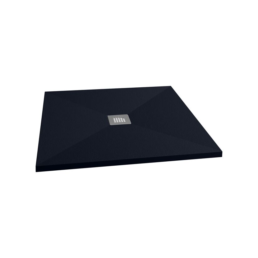 Duschwanne 'Centrostone' anthrazit 120 x 120 cm