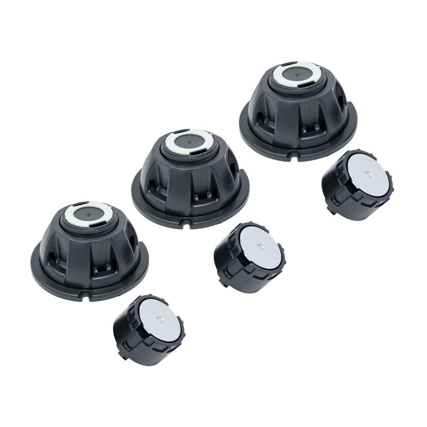 Unterbaufuß-Set für höhenverstellbar 90 - 112 mm 3-teilig