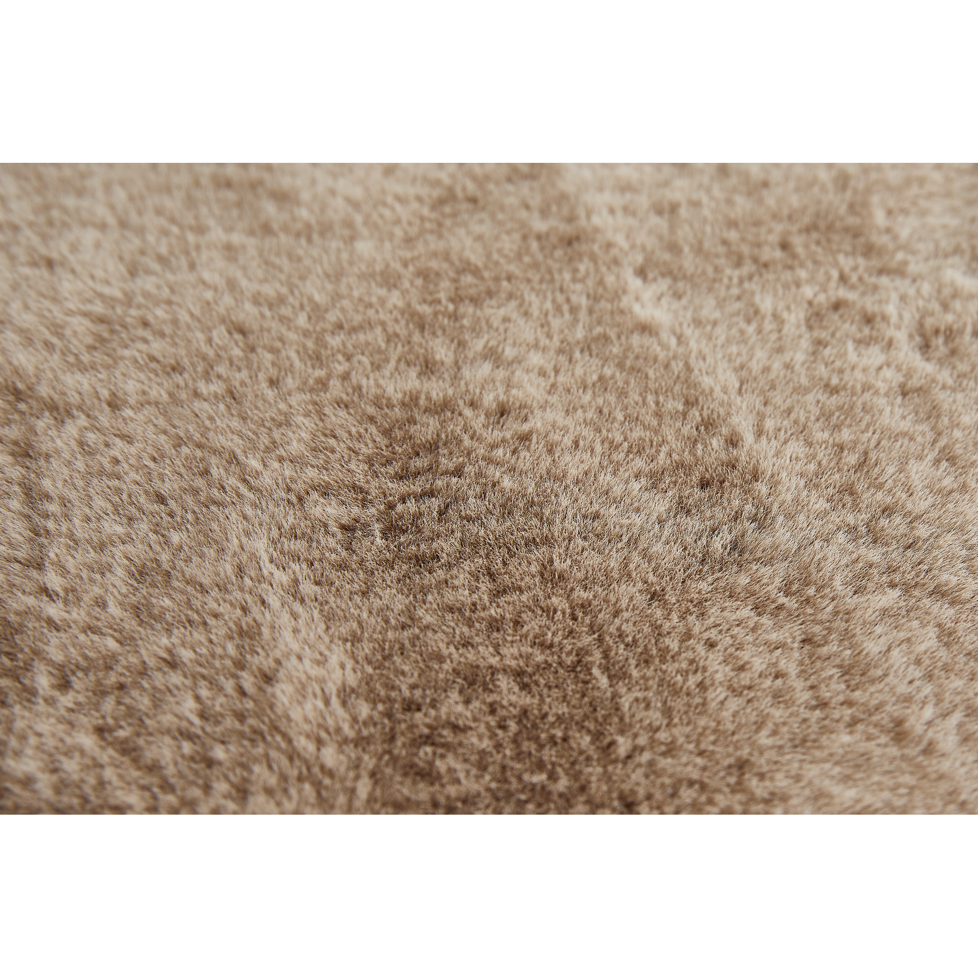Kunstfell-Teppich 'Coste' taupe 55 x 80 cm