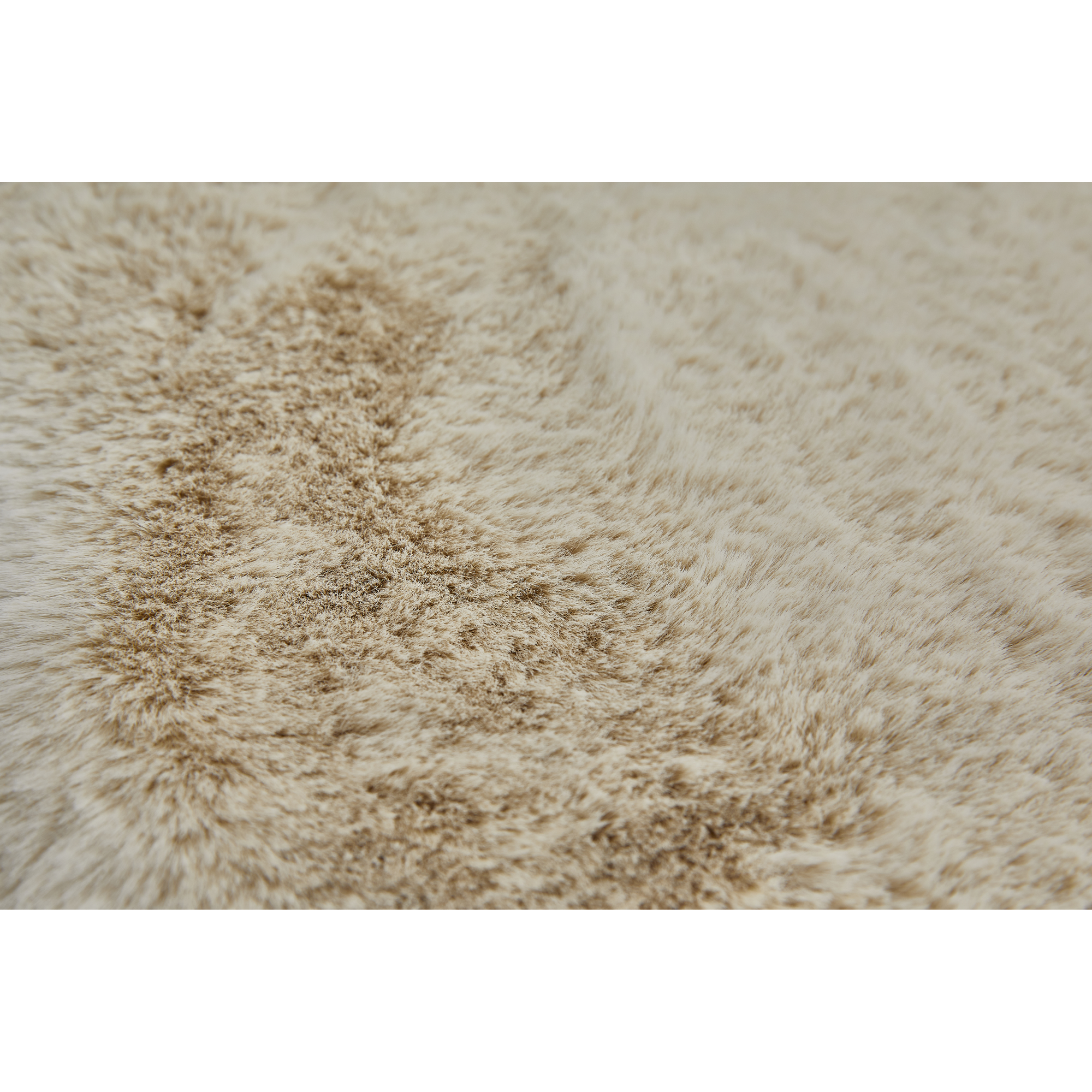 Kunstfell-Teppich 'Coste' beige 55 x 80 cm